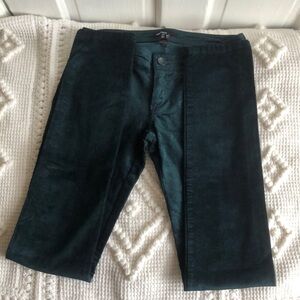 MANGO Basics Emerald Green Mid Rise Skinny Corduroy Pant Size 6